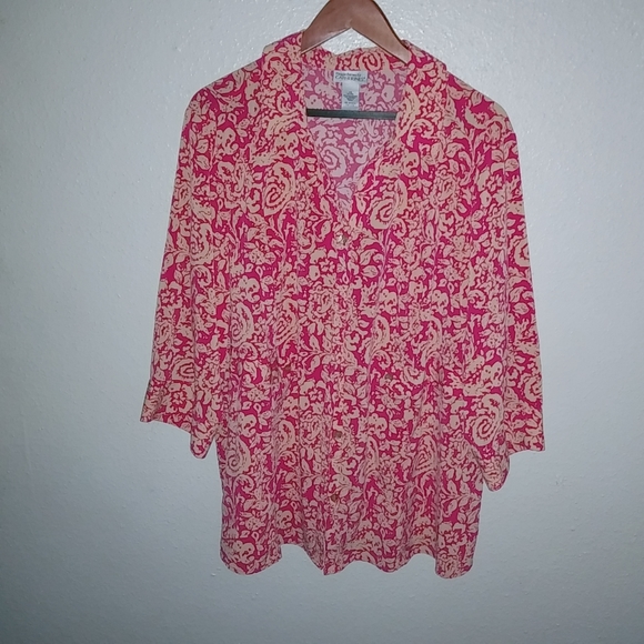 Maggie Teal Paisley Top main image 1